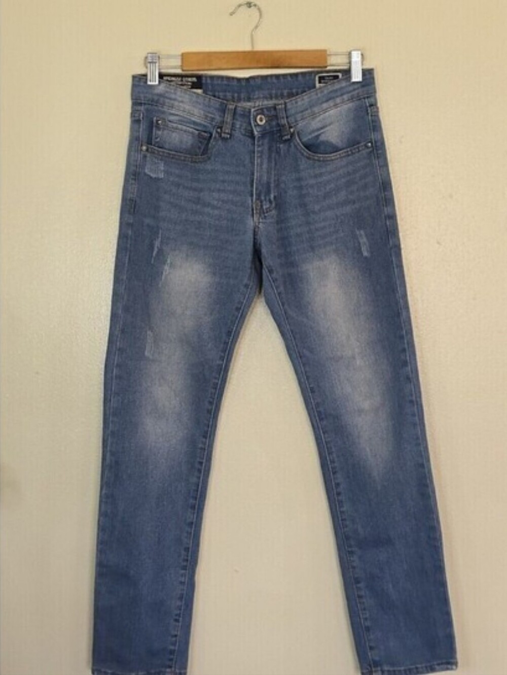 Amongst Others Mens Jeans 28x30 Slim Stretch Denim Zip Fly Pants Blue - Picture 2 of 12